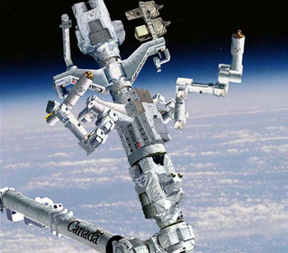 Illustration for article titled First Pictures of Completed Dextre Giant Space Robot